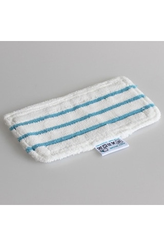 Prestigegoods Black & Decker Buharlı Paspas Yedek Ped 6'lı Beyaz + Blue, Fsm1610 Fsm1630 İçin, 30x15.8cm, Kumaş, Yıkanabilir