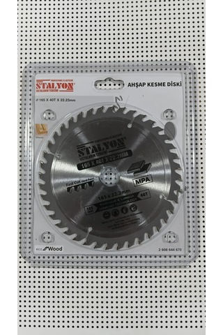 Stalyon Sunda Kesme Diski Daire Sunta Testeresi 165 X 40t X 22.23 Mm Ahşap Kesme Diski