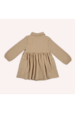 Kız Çocuk Düğmeli Elbise 2421gb26020-4635 001