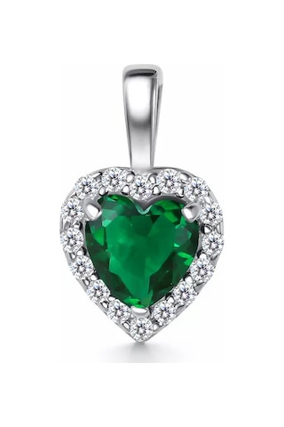 Gold Plaza Jewelry 925 Ayar Gümüş Kalp Kolye 192045264 Gri