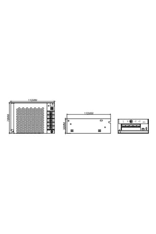 Mervesan Mrw-120-12 120w 12v 10a Metal Kasa Adaptör