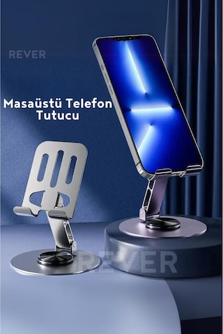 Masaüstü Telefon Tutucu Metal Katlanabilir 360 Ayarlanabilir Yükseklik Açı Ayarlı Sku: Smg8690010056207