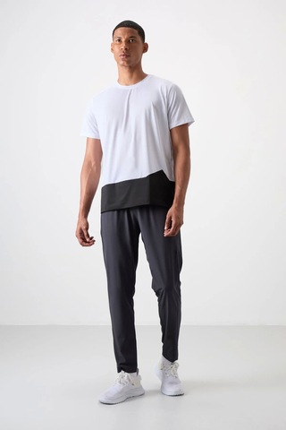 Antrasit Polyester İnce Yumuşak Comfort Fit Erkek Eşofman Alt - 82119 Antrasit