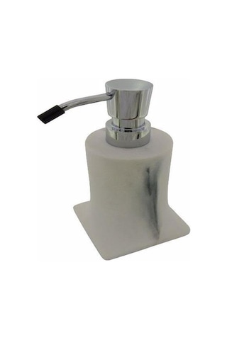 System Tezgah Üstü Beyaz-krom Sıvı Sabunluk Ba20007 001006 R3-cr