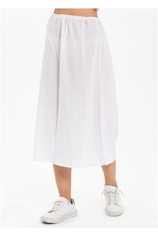 Jüpon Şile Bezi Pamuk Uzun Etek Astarı Tam Boy Jipon Beyaz Byz