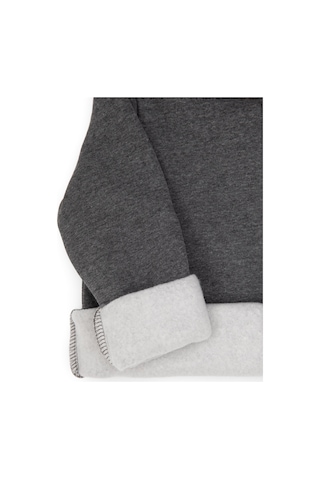 U.S. Polo Assn. Erkek Çocuk Antrasit Melanj Fermuarlı Kapüşonlu Sweatshirt 50313852-VR081