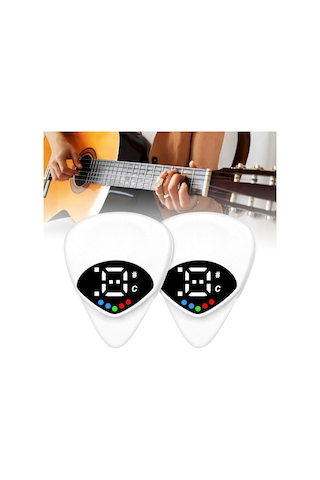 2'si 1 Arada Gitar Plektreni & Akort Cihazı Taşınabilir