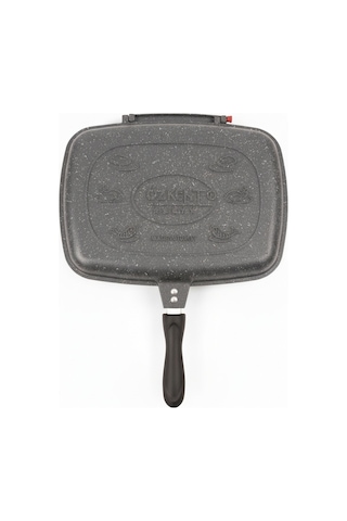 Özkent K-501 Çift Taraflı 36 CM Granit Döküm Izgara Tavası