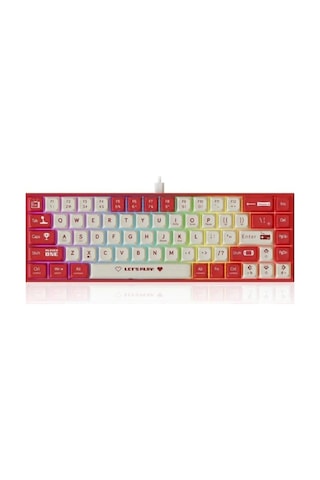 Ak680 Kablolu Red Switch Mekanik Klavye-rainbow Aydınlatma Hot-swap