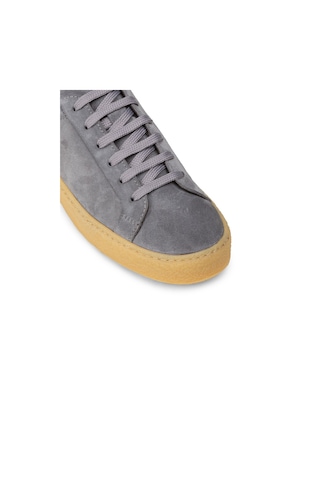 Deery Erkek Gri Hakiki Süet Sneaker Ayakkabı - 02018mgrıc04