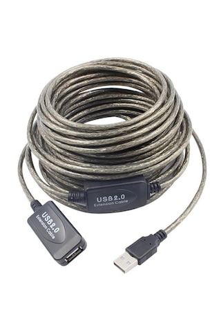Aktif Usb Dişi Erkek Uzatıcı Uzatma Ek Kablosu 15 Metre