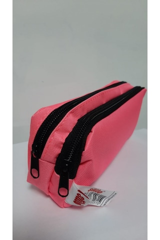 Stilo İki Bölmeli Pembe Kalem Çantası