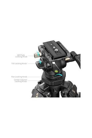Smallrig 4420 Ad-50 Pro Hafif Video Karbon Fiber Tripod Seti
