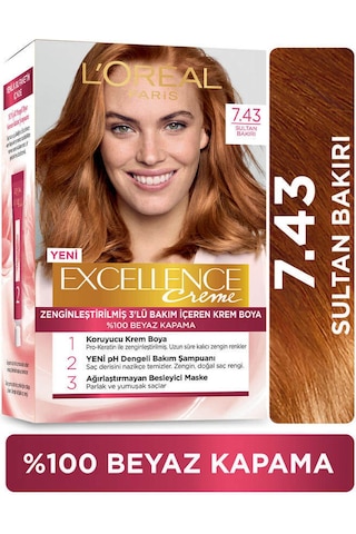 Loreal Excellence Saç Boyası 7.43 Sultan Bakırı (80998800)