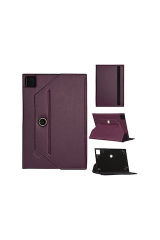 Apple iPad Uyumlu Pro 11 2021 3.nesil Mhqw3tu/a Universal Standlı Tablet Kılıfı Mor