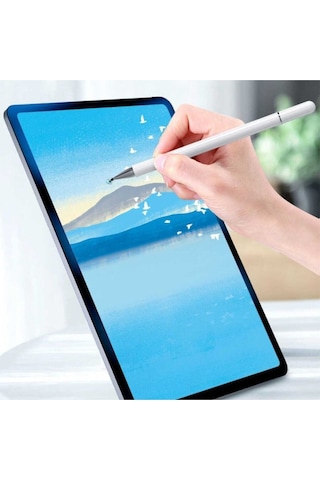 Yedek Uçlu Dokunmatik Kalem Passive 2 In 1 Tablet Kalemi Çizim & Yazı Kalemi Dokunmatik Kalem