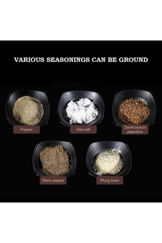 Ruicoo "paslanmaz Çelik Baharat Değirmeni - Ayarlanabilir Öğütme, 300ml Kapasiteli, Şık Ve Pratik" Gümüş