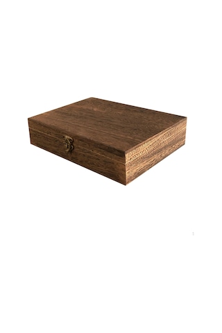 Vintage Saklama Kutusu Dıy Dekoratif Ahşap Takı Hatıra Kapaklı Kilit Bellek