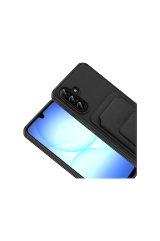 Samsung Uyumlu Galaxy A17 Kılıf Kartlıklı Tpu Redclick Bikart Kapak Çok Renkli