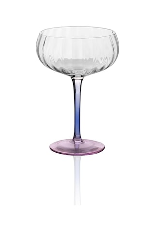 The Mia Ayaklı Cam Dondurma Kasesi Mavi Pembe 280 Ml