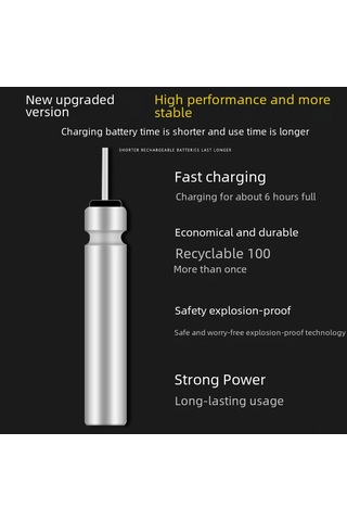 Youtek Cr425 Led Işıklı Balık Tutma Kamışı Pil Seti - Çift Usb Şarj Cihazı + 2 Adet Li-poly Akü - Gece Balıkçılığı Erişkinlere Uygun