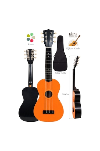 Yankı Cg-16nt Oyuncak Gitar Seti 3-11 Yaş Çocuk Gitarı 53cm 6 Telli Eğitim Kitabı, Kılıf Ve Pena Hediyeli - 86973644256