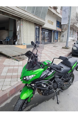 15-18 Kawasaki Versys Uzun Ön Cam Zeus Açık Füme 48cm 4mm