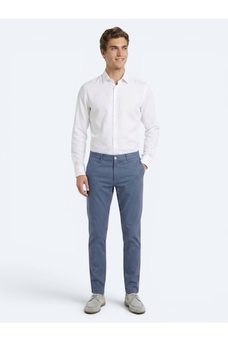 Kip Açık Mavi Dokuma Jogging Fit Casual Pamuk Karışımlı Pantolon
