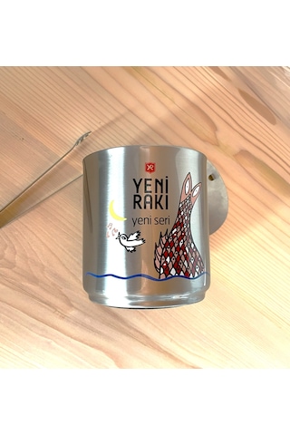 Çelik Buz Kovası Beril Ateş Buz Kovası Kapaksız Model