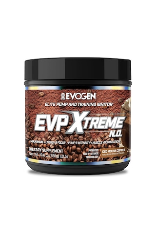 Evogen Evp Xtreme No Preworkout Pump Mental Focus Iced Mocha Coffee 40 Servings