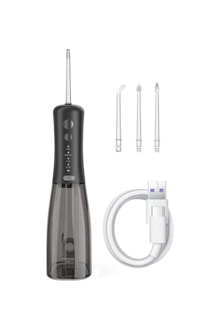 F500 Ipx7 Su Geçirmez 350ml Şarj Edilebilir Taşınabilir El Darbeli Elektrikli Pensesinde Siyah