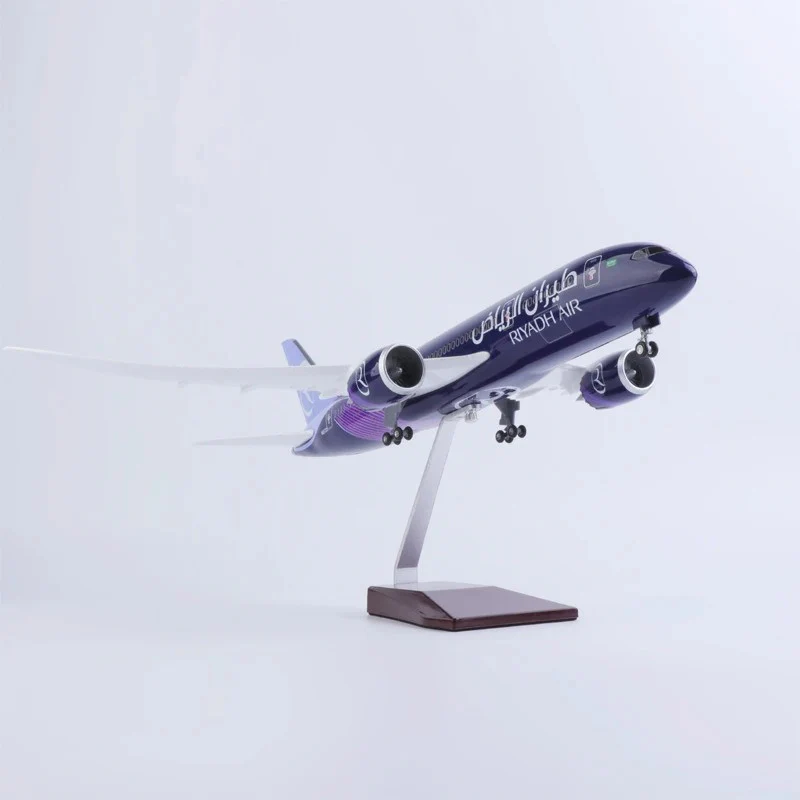 Riyadh Air B787 Yolcu Uçağı Model Uçak 1/130 Ölçek 47cm