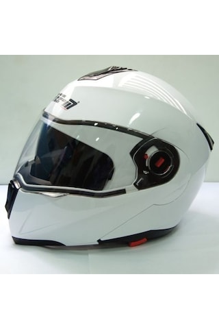 Free-M 961 Çeneden Açılır Kask Güneş Vizörlü (Beyaz)