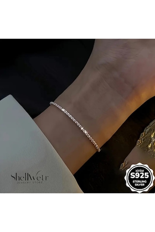 Seremoni 925 Ayar Gümüş Bileklik Sevgilinize Ve Annenize Verilecek En Güzel Gümüş Hediyesi Çok Renkli