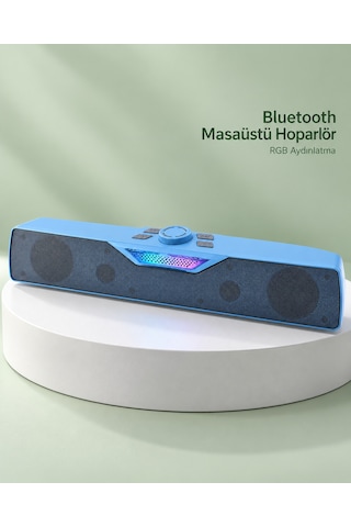 Rgb Işıklı Bluetooth 5.4 Masaüstü Soundbar Hoparlör Usb Ve Tf Kart Destekli Mi Tkdytgsz4v11g9694n7