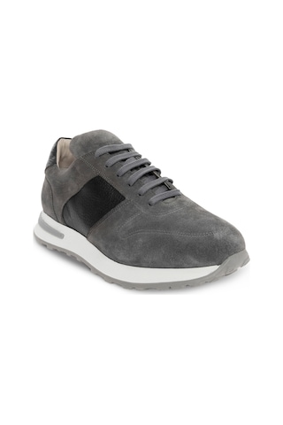 Cacharel Gri Eva Taban %100 Deri Sneaker Ayakkabı