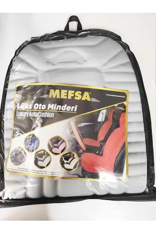 2,li Oto Koltuk Kılıfı Minder Alkantra Kumaş Gri Renk Kabartmalı