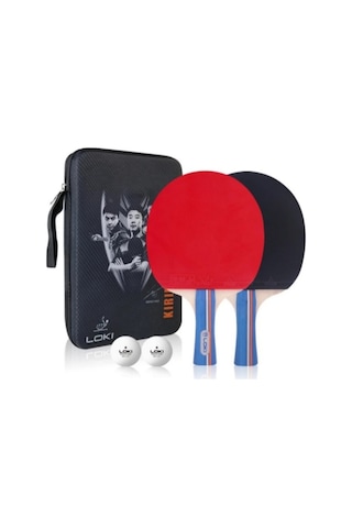 Loki Loki Wang Hao İkili Masa Tenisi Raket +kılıf+ Top Set