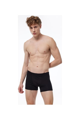 Malabadi 058 Erkek Modal Likralı Boxer-Siyah
