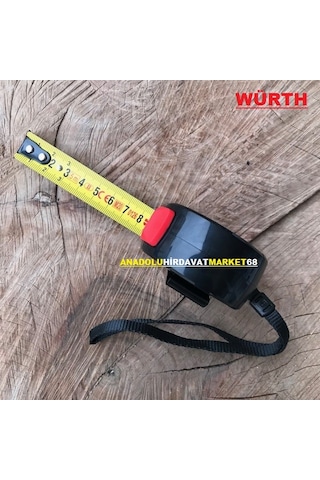 Würth 5 Metre Çelik Şerit Metre Ölçü Metresi 5x19 MM Germany