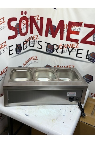 Sönmez 3'lü Benmari 1/2 Gn Set Üstü Elektrikli 87x40 Cm