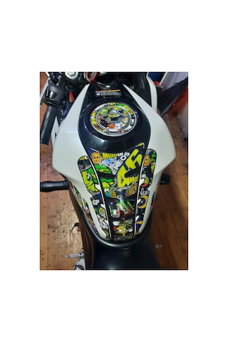 Hades Yamaha R25 2014-2019 Uyumlu Tank Pad Seti Rossi Depo Koruma Siyah