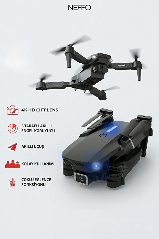 C5 Taşınabilir Katlanabilir Uzaktan Kumandalı Drone Kamera