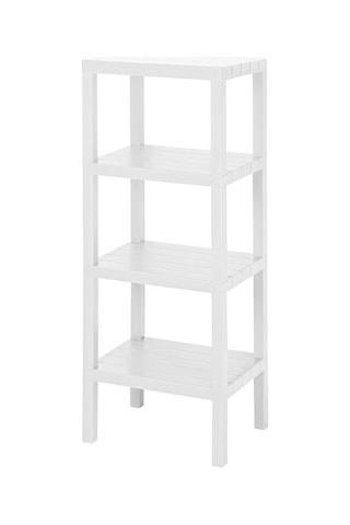 Mithra Life 4 Katlı Plastik Beyaz Banyo Mutfak Rafı Mıt1049 Beyaz
