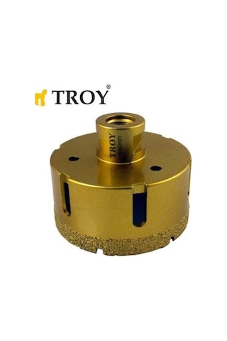 Troy 27450-80 Avuç Taşlamalar İçin Seramik Kuru Elmas Delici, 80mm