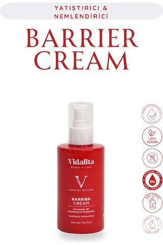 Vidalita Beauty & Care Barrier Onarıcı Nemlendirici Vücut Kremi Ceramide Np, Panthenol & Postbiotic 200 Ml