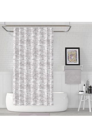 Prado The Wall Banyo Perdesi, Duş Perdesi 180x200cm Bpthewall-180x200 Çok Renkli