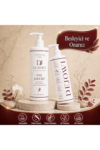 Dejowi V50 Premium Keratin Ve Argan Yağlı Saç Bakım Kremi 200ml