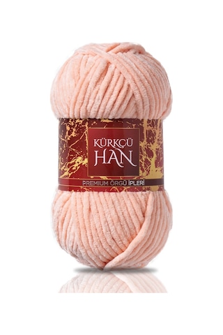 Kürkçü Han Kadife 100 G 95 M Örgü İpi Khkad Yavruağzı