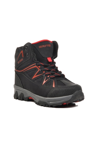 Siyah-kırmızı Unisex Çocuk Outdoor Bot Ruffon 2301 F Siyah-Kırmızı